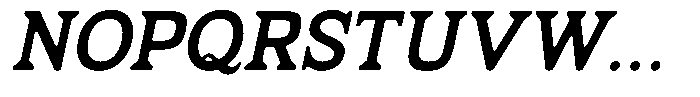 Fendrok Smooth Bold Slant Font UPPERCASE