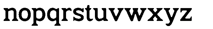 Fendrok Smooth Bold Font LOWERCASE