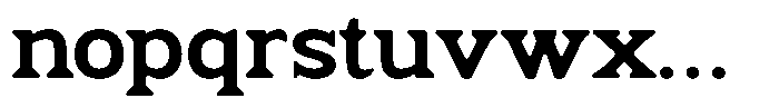 Fendrok Smooth Extra Bold Expanded Font LOWERCASE