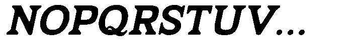 Fendrok Smooth Extra Bold Slan Sem Exp Font UPPERCASE