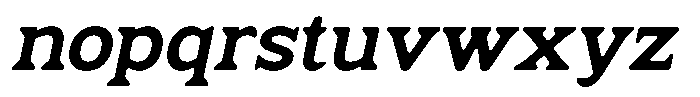 Fendrok Smooth Extra Bold Slan Sem Exp Font LOWERCASE