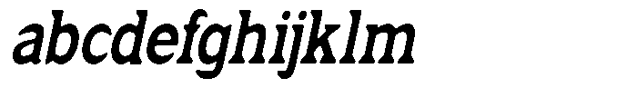 Fendrok Smooth Extra Bold Slant Conde FONT