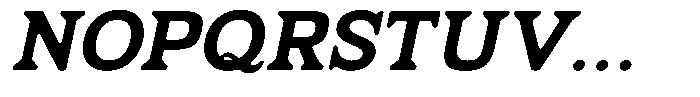 Fendrok Smooth Extra Bold Slant Expan Font UPPERCASE