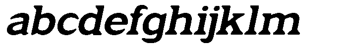 Fendrok Smooth Extra Bold Slant Expan FONT