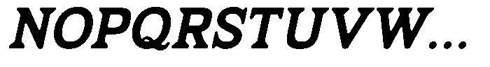 Fendrok Smooth Extra Bold Slant Font UPPERCASE