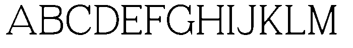Fendrok Smooth Extra Light Semi Expan Font UPPERCASE
