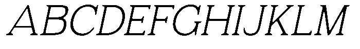 Fendrok Smooth Extra Light Slan Sem Exp Font UPPERCASE