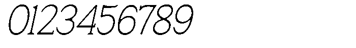Fendrok Smooth Extra Light Slant Conde Font OTHER CHARS