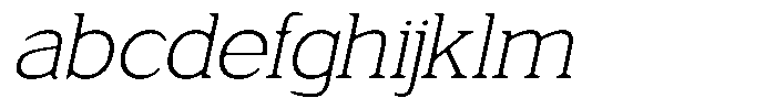 Fendrok Smooth Extra Light Slant Expa FONT