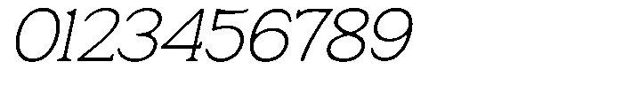 Fendrok Smooth Extra Light Slant Font OTHER CHARS