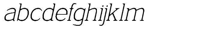 Fendrok Smooth Extra Light Slant FONT