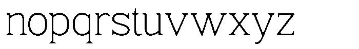 Fendrok Smooth Extra Light Font LOWERCASE