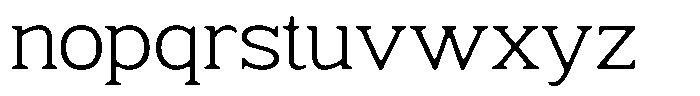 Fendrok Smooth Light Expanded Font LOWERCASE
