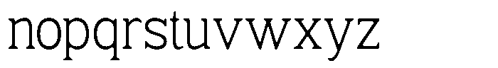 Fendrok Smooth Light Semi Condensed Font LOWERCASE