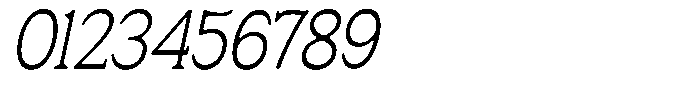 Fendrok Smooth Light Slant Condensed Font OTHER CHARS