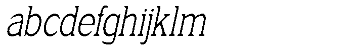 Fendrok Smooth Light Slant Condensed FONT
