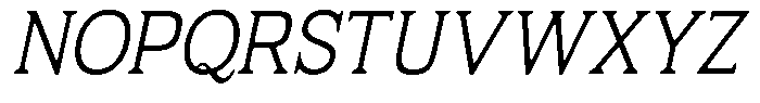 Fendrok Smooth Light Slant Semi Conde Font UPPERCASE