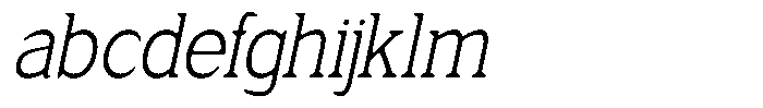 Fendrok Smooth Light Slant Semi Conde FONT