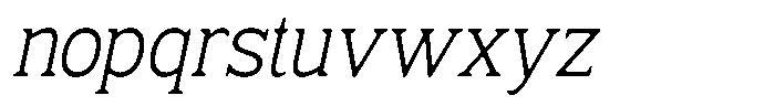 Fendrok Smooth Light Slant Semi Conde Font LOWERCASE