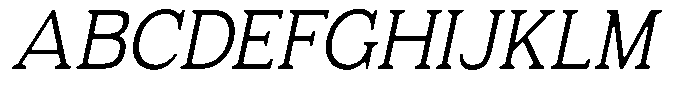 Fendrok Smooth Light Slant Font UPPERCASE