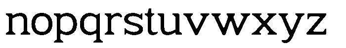 Fendrok Smooth Medium Expanded Font LOWERCASE