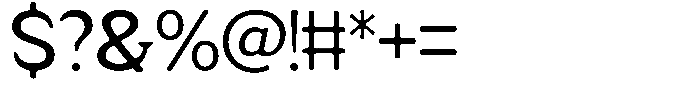 Fendrok Smooth Medium Semi Expan Font OTHER CHARS