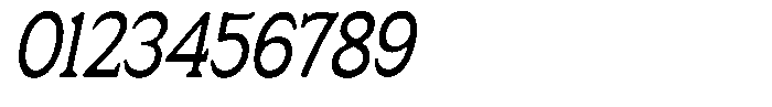 Fendrok Smooth Medium Slant Conden Font OTHER CHARS