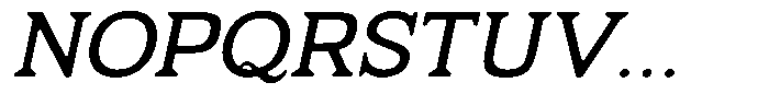 Fendrok Smooth Medium Slant Expan Font UPPERCASE