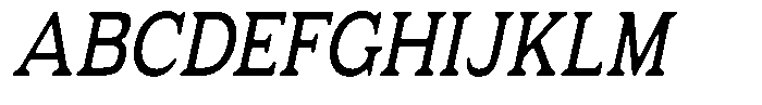 Fendrok Smooth Medium Slant Semi Con Font UPPERCASE