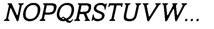 Fendrok Smooth Medium Slant Font UPPERCASE