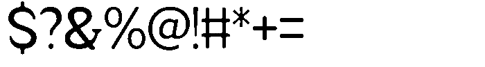 Fendrok Smooth Medium Font OTHER CHARS