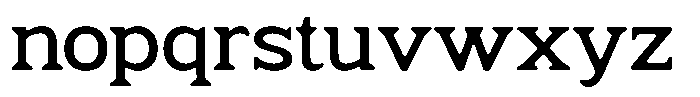 Fendrok Smooth Semi Bold Expanded Font LOWERCASE