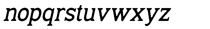 Fendrok Smooth Semi Bold Slan Sem Con Font LOWERCASE