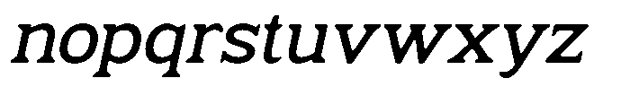Fendrok Smooth Semi Bold Slan Sem Exp Font LOWERCASE