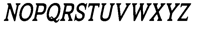 Fendrok Smooth Semi Bold Slant Conde Font UPPERCASE