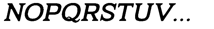 Fendrok Smooth Semi Bold Slant Expan Font UPPERCASE