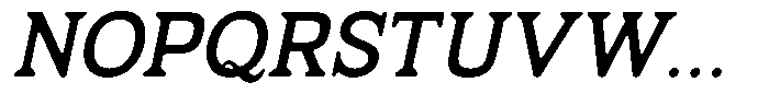 Fendrok Smooth Semi Bold Slant Font UPPERCASE