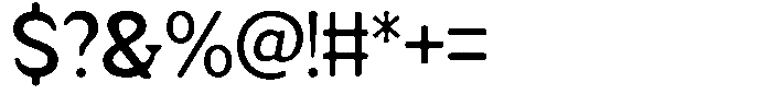 Fendrok Smooth Semi Bold Font OTHER CHARS