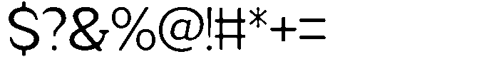 Fendrok Smooth Semi Expanded Font OTHER CHARS