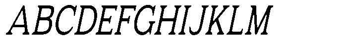 Fendrok Smooth Slant Condensed Font UPPERCASE