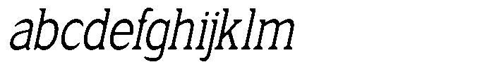 Fendrok Smooth Slant Condensed FONT