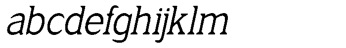 Fendrok Smooth Slant Semi Condensed FONT