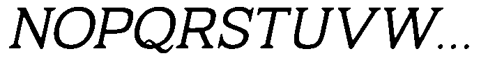 Fendrok Smooth Slant Semi Expanded Font UPPERCASE