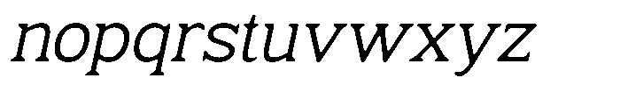 Fendrok Smooth Slant Font LOWERCASE