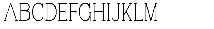 Fendrok Smooth Thin Condensed Font UPPERCASE