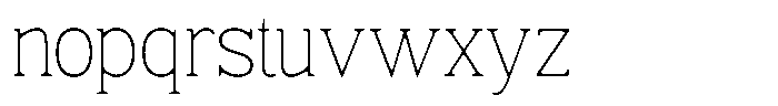 Fendrok Smooth Thin Semi Condensed Font LOWERCASE