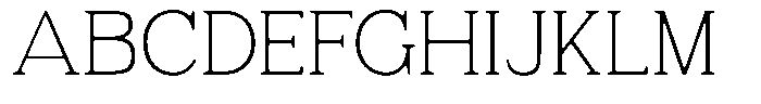 Fendrok Smooth Thin Semi Expanded Font UPPERCASE