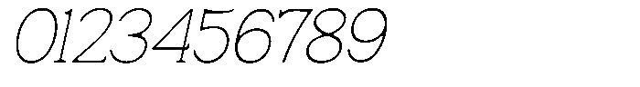 Fendrok Smooth Thin Slant Semi Conde Font OTHER CHARS