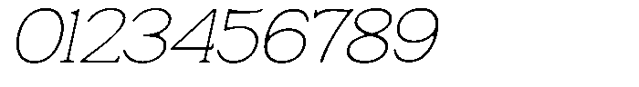 Fendrok Smooth Thin Slant Semi Expan Font OTHER CHARS