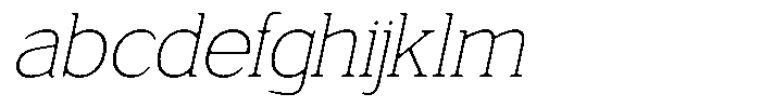Fendrok Smooth Thin Slant Semi Expan FONT